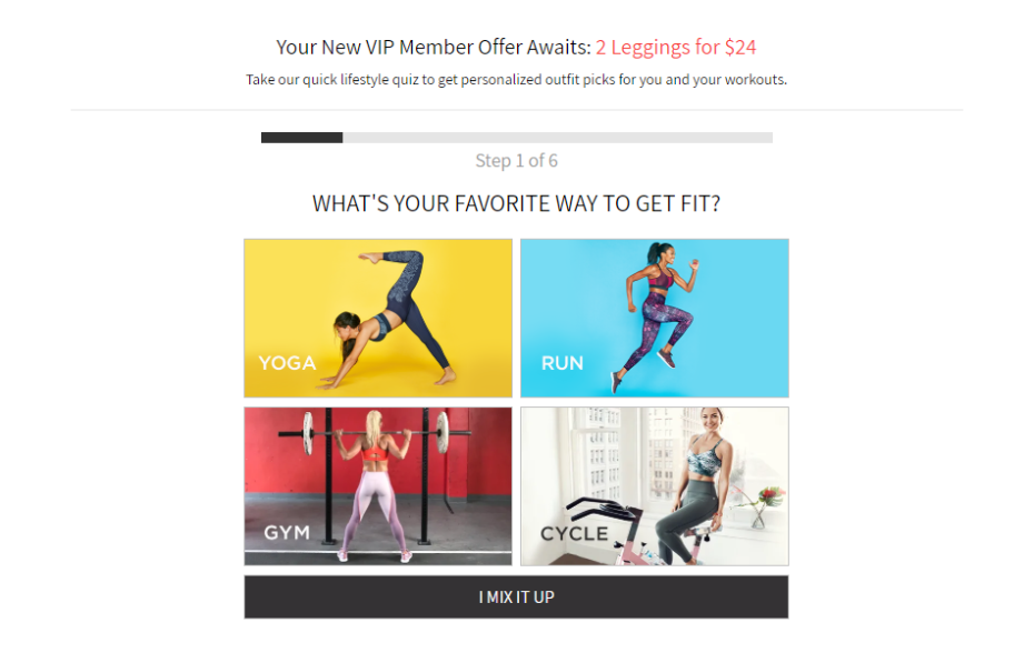 fabletics - Email marketing for eCommerce